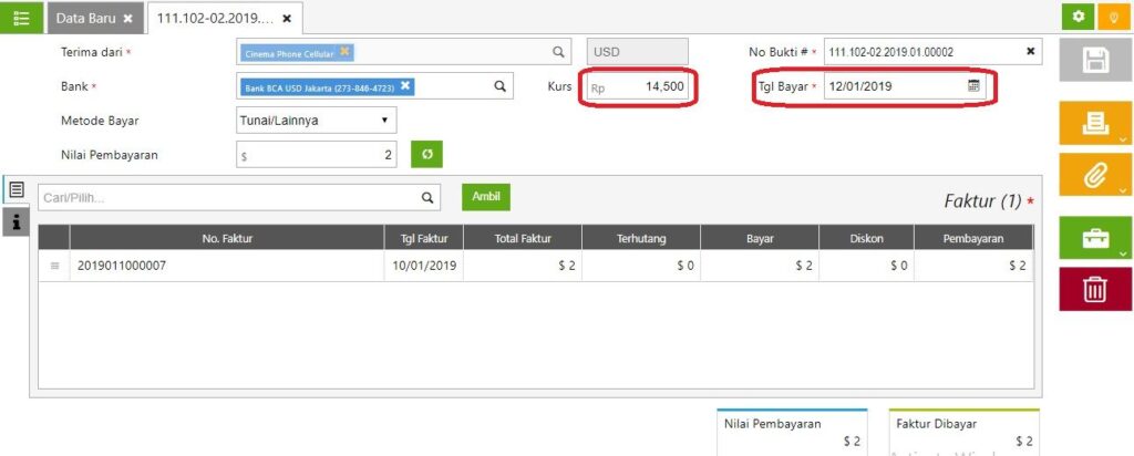 Perhitungan Selisih Kurs Mata Uang Asing di Accurate Online
