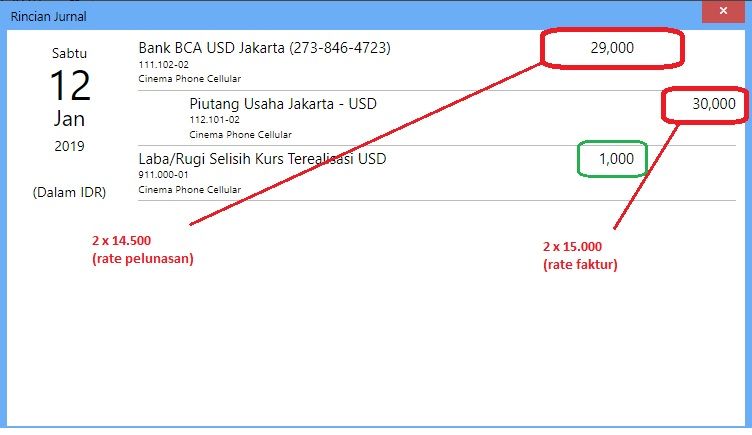 Perhitungan Selisih Kurs Mata Uang Asing di Accurate Online