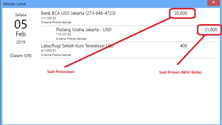 Perhitungan Selisih Kurs Mata Uang Asing di Accurate Online