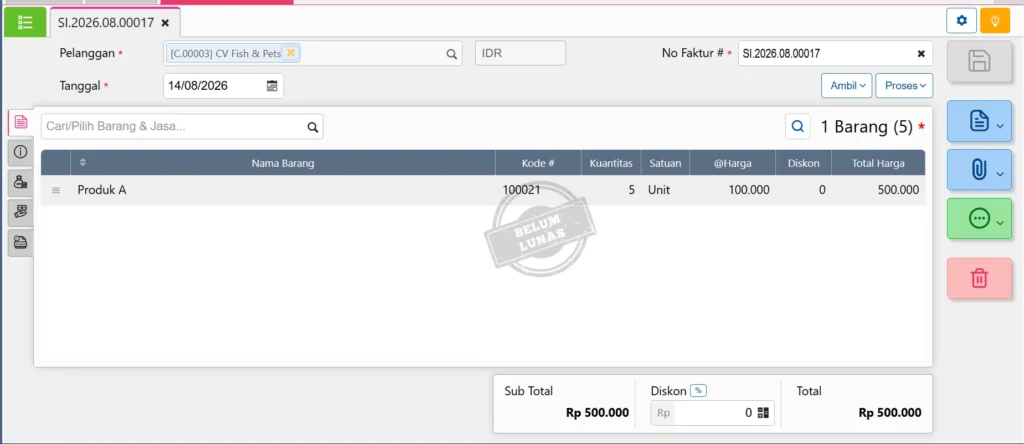 Perlakuan Cogs Faktur Penjualan Dimuka Pada Accurate Online 1