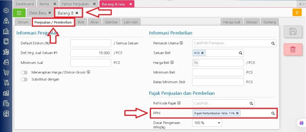 Pesan Konfirmasi Pengaturan Tarif Ppn Di Accurate Online 5