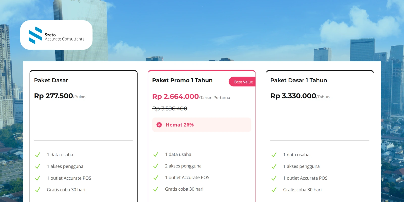 Promo Accurate Online di Jakarta, Harga dan Diskon Menarik