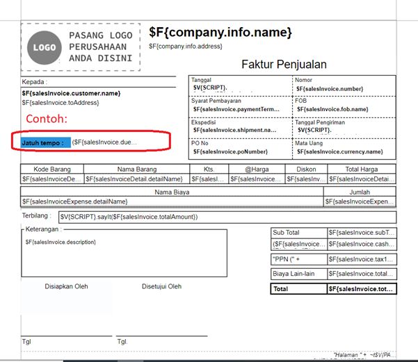 Rentang Jatuh Tempo di Faktur Penjualan Accurate Online