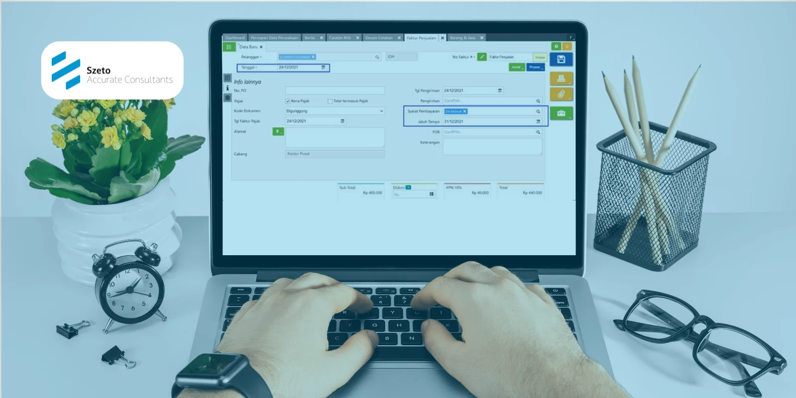 Rentang Jatuh Tempo di Faktur Penjualan Accurate Online