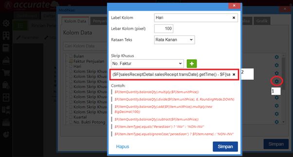 Rentang Penerimaan Penjualan di Laporan Accurate Online