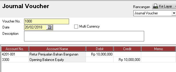 Retur Penjualan Pembelian Faktur Saldo Awal di Accurate
