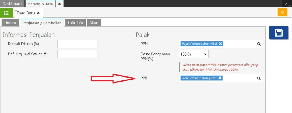 Saldo Awal Hutang dengan PPh di Accurate Online