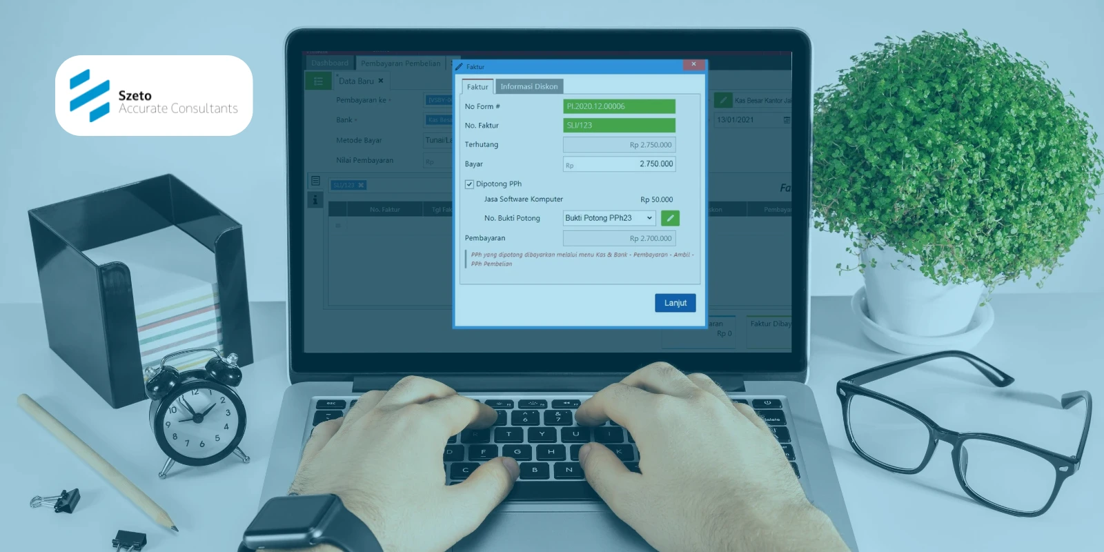 Saldo Awal Hutang dengan PPh di Accurate Online