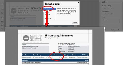 Satuan Barang di Cetakan Faktur Penjualan Accurate Online
