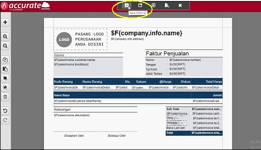 Satuan Barang di Cetakan Faktur Penjualan Accurate Online