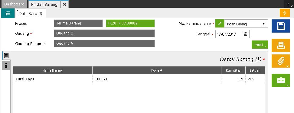 Selisih Nilai di Transaksi Pindah Barang Accurate Online