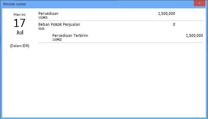 Selisih Nilai di Transaksi Pindah Barang Accurate Online