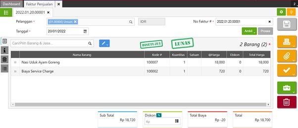 Sinkronisasi Service Charge di RENE ke Accurate Online