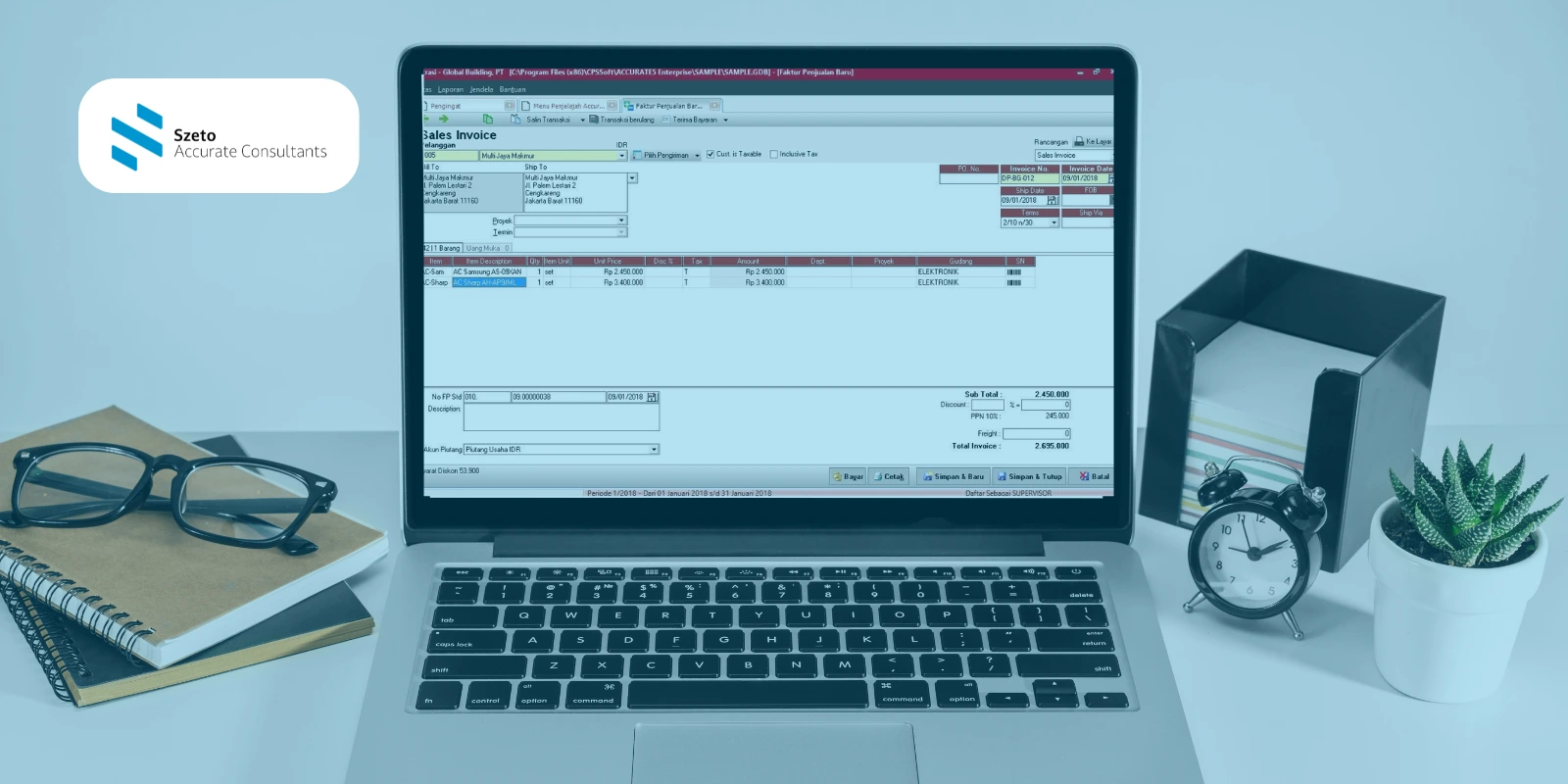 Software Akuntansi Accurate untuk Perusahaan Kontraktor