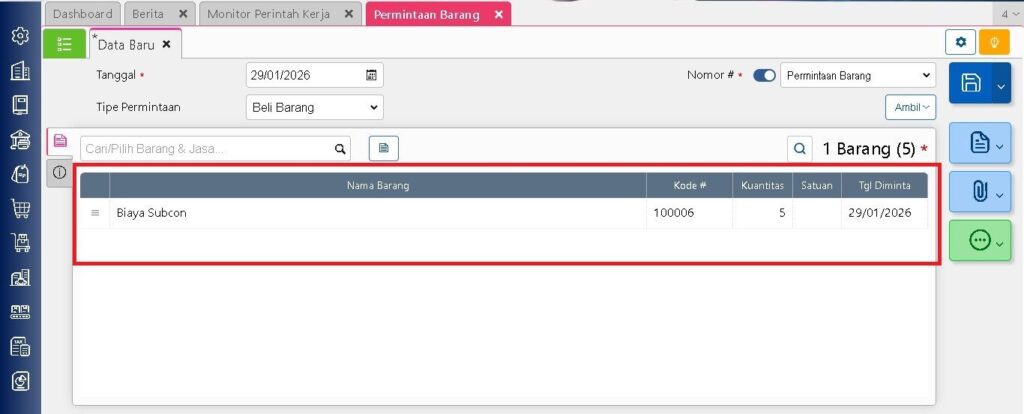 Tahap Pengelolaan Subkon Biaya Produksi Di Accurate Online 7