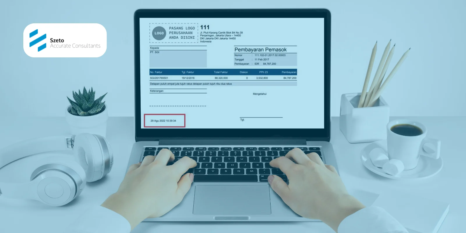 Tanggal & Waktu Bahasa Indonesia di Cetakan Accurate Online