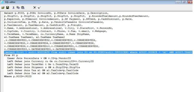 Tanggal dan Jam Input Transaksi di Preview PO Accurate