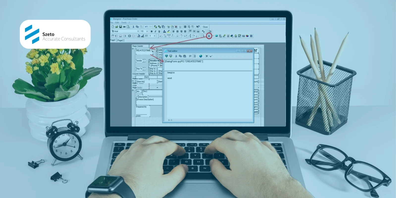 Tanggal dan Jam Input Transaksi di Preview PO Accurate