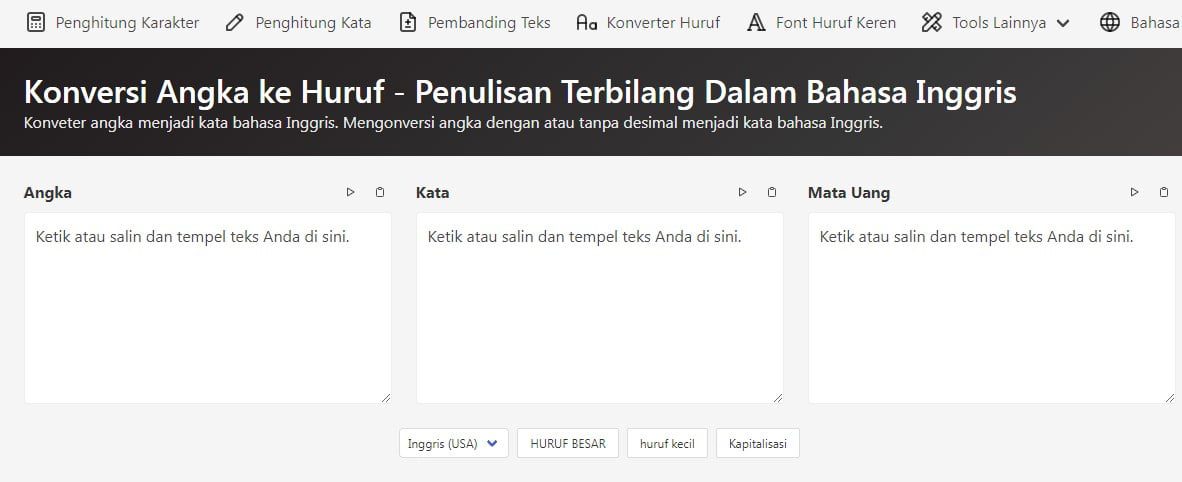 Terbilang Angka Online