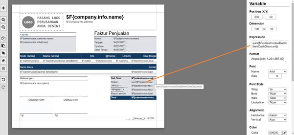 Total Diskon di Footer Faktur Penjualan Accurate Online
