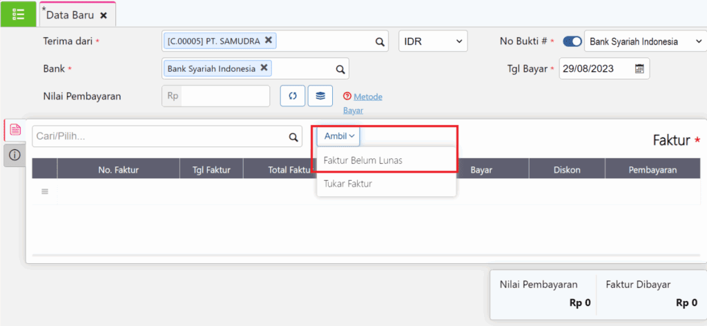 Transaksi Retur Penjualan Memotong Faktur Accurate Online