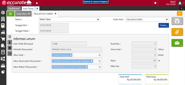 Ubah Aset Tetap Tanpa Mempengaruhi Laporan Accurate Online