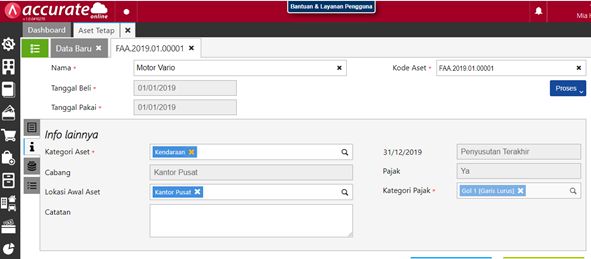 Ubah Aset Tetap Tanpa Mempengaruhi Laporan Accurate Online