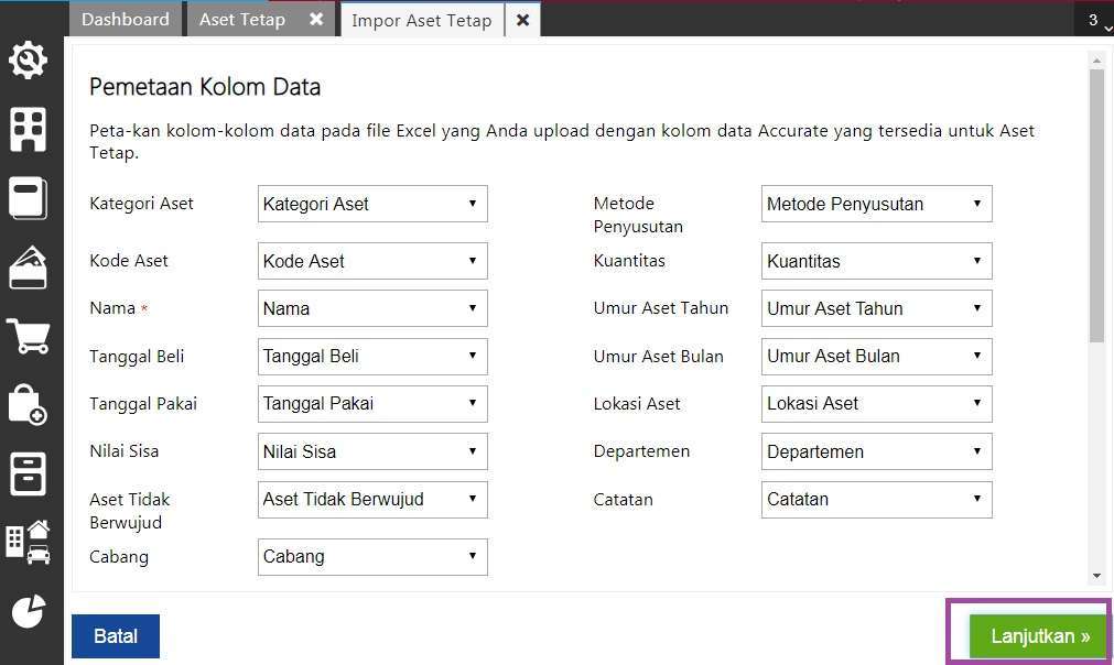 Cara Import Saldo Awal Aset Tetap di Accurate Online