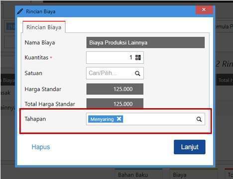 Cara Membuat Formula dengan Tahapan Produksi di Accurate Online