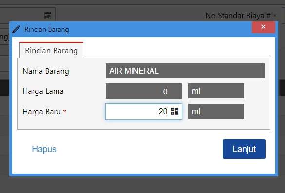 Cara Membuat Standar Biaya Produksi di Accurate Online