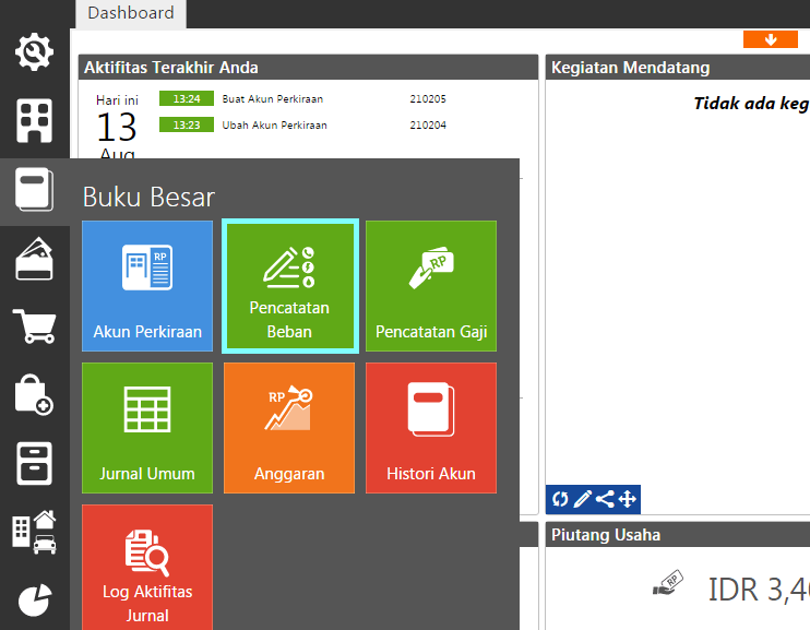 Cara Mencatat Beban Listrik di Accurate Online