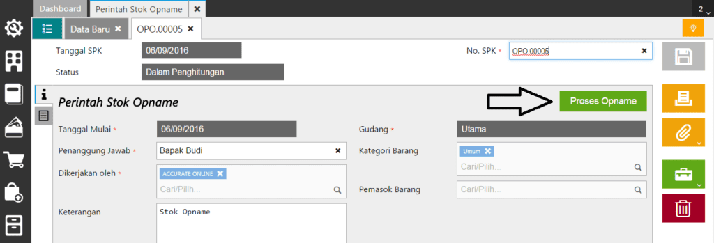 Cara Mengeksekusi Hasil Stok Opname di Accurate Online