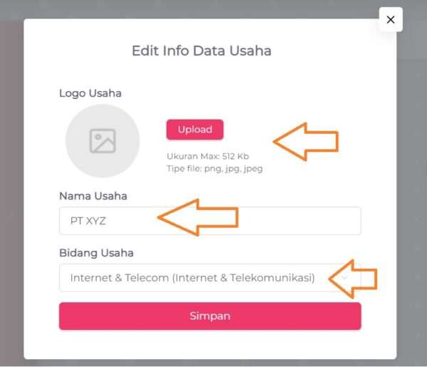 Cara Mengubah Informasi Data Usaha di Accurate Online