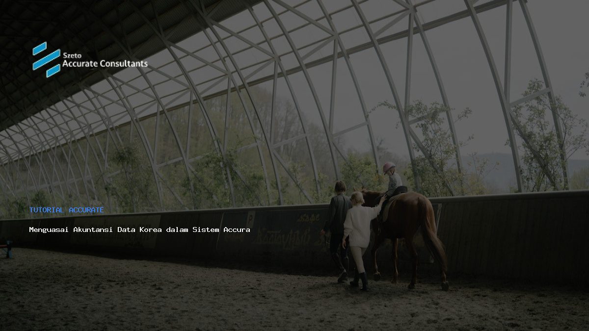 Menguasai Akuntansi Data Korea dalam Sistem Accurate