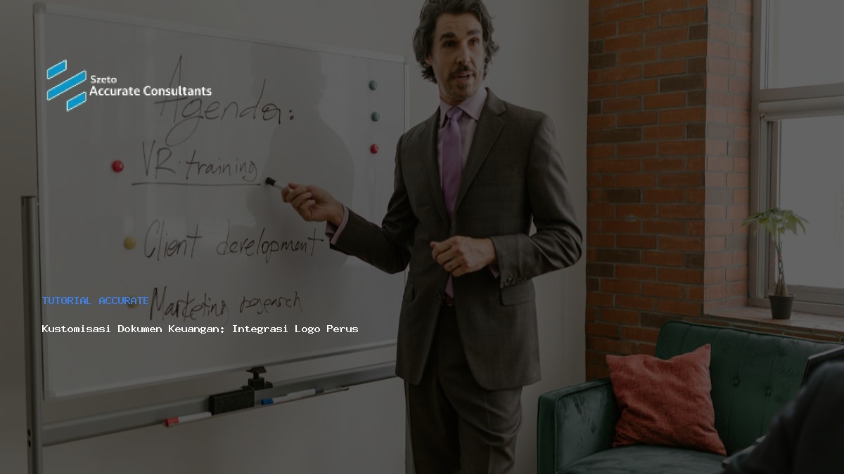 Kustomisasi Dokumen Keuangan: Integrasi Logo Perusahaan