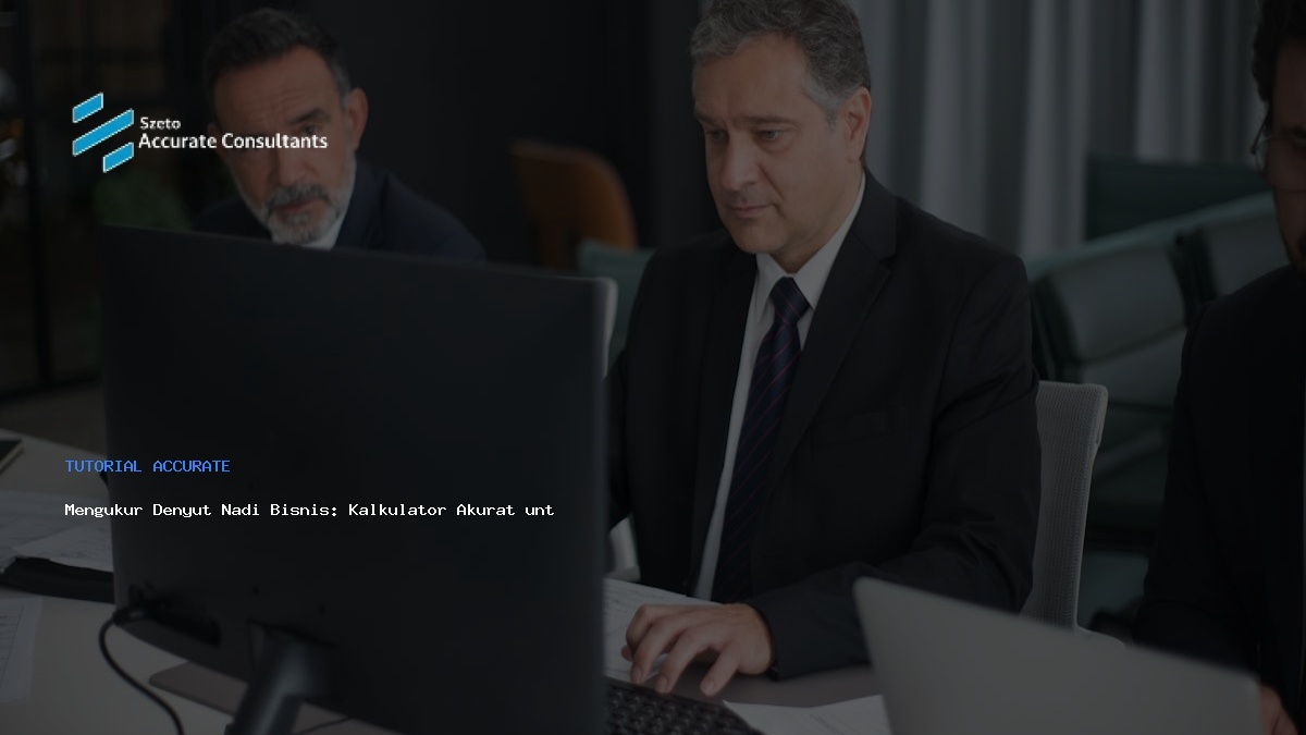 Mengukur Denyut Nadi Bisnis: Kalkulator Akurat untuk Kesehatan Keuangan