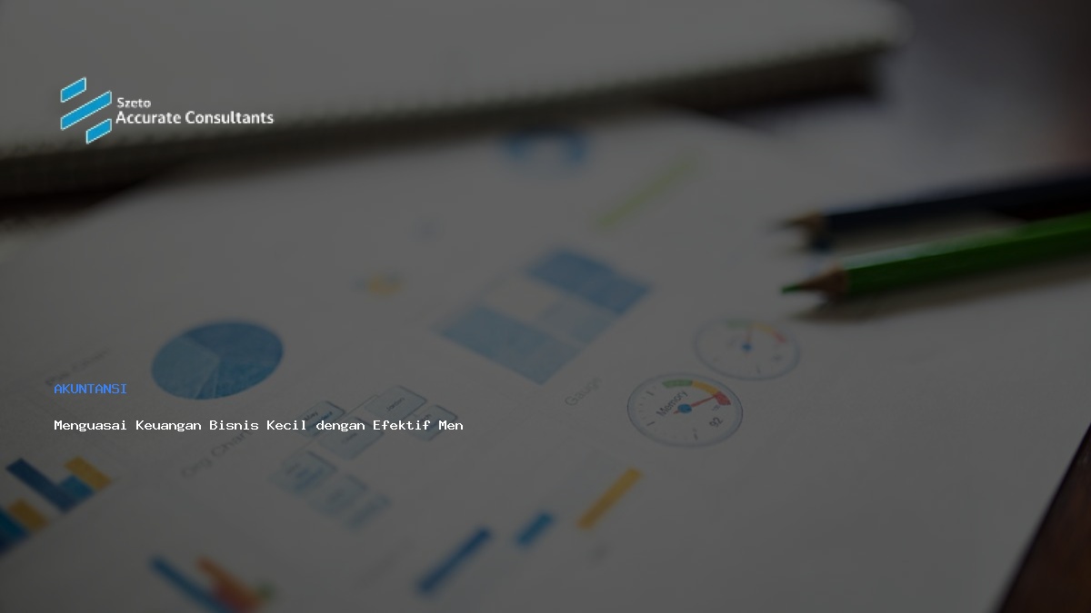 Menguasai Keuangan Bisnis Kecil dengan Efektif Menggunakan Software Akuntansi